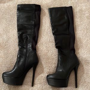 Steve Madden “Animall” knee-high boots. Sz 7 in black